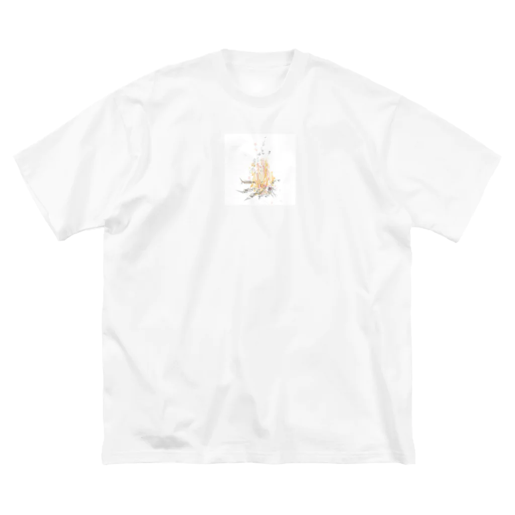 NEOKIのぱちぱちたきび ビッグシルエットTシャツ