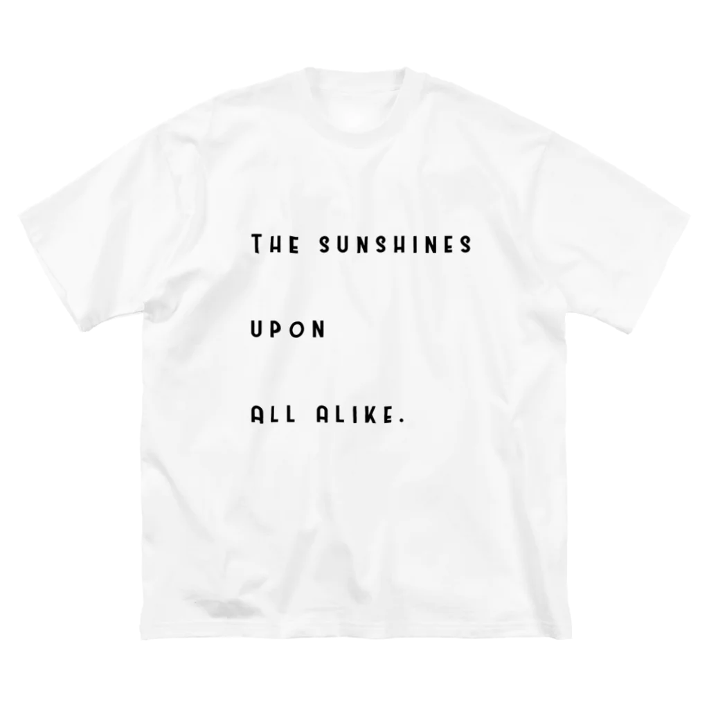 hacoのThe sun shines upon all alike. ビッグシルエットTシャツ