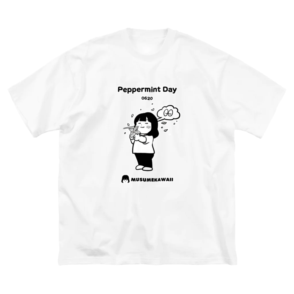 MUSUMEKAWAIIの0620「ペパーミントの日」 ビッグシルエットTシャツ