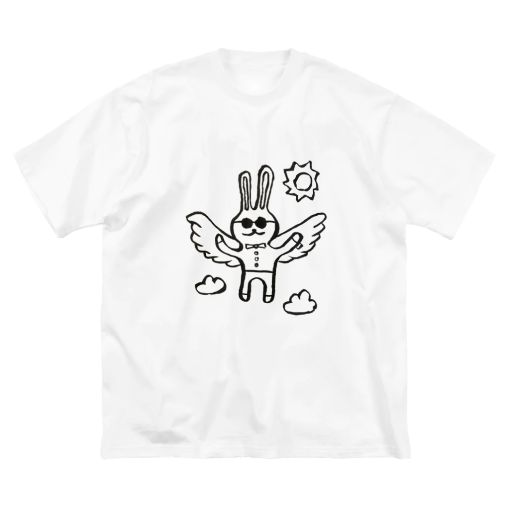 うるおいの37.天使の羽 ビッグシルエットTシャツ