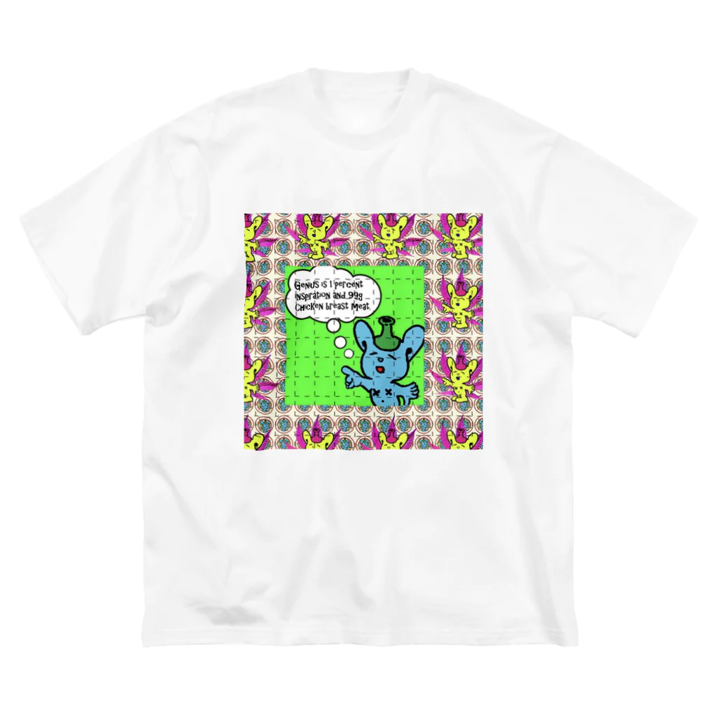 AnarchyBaseのDopekun LSD Paper ビッグシルエットTシャツ