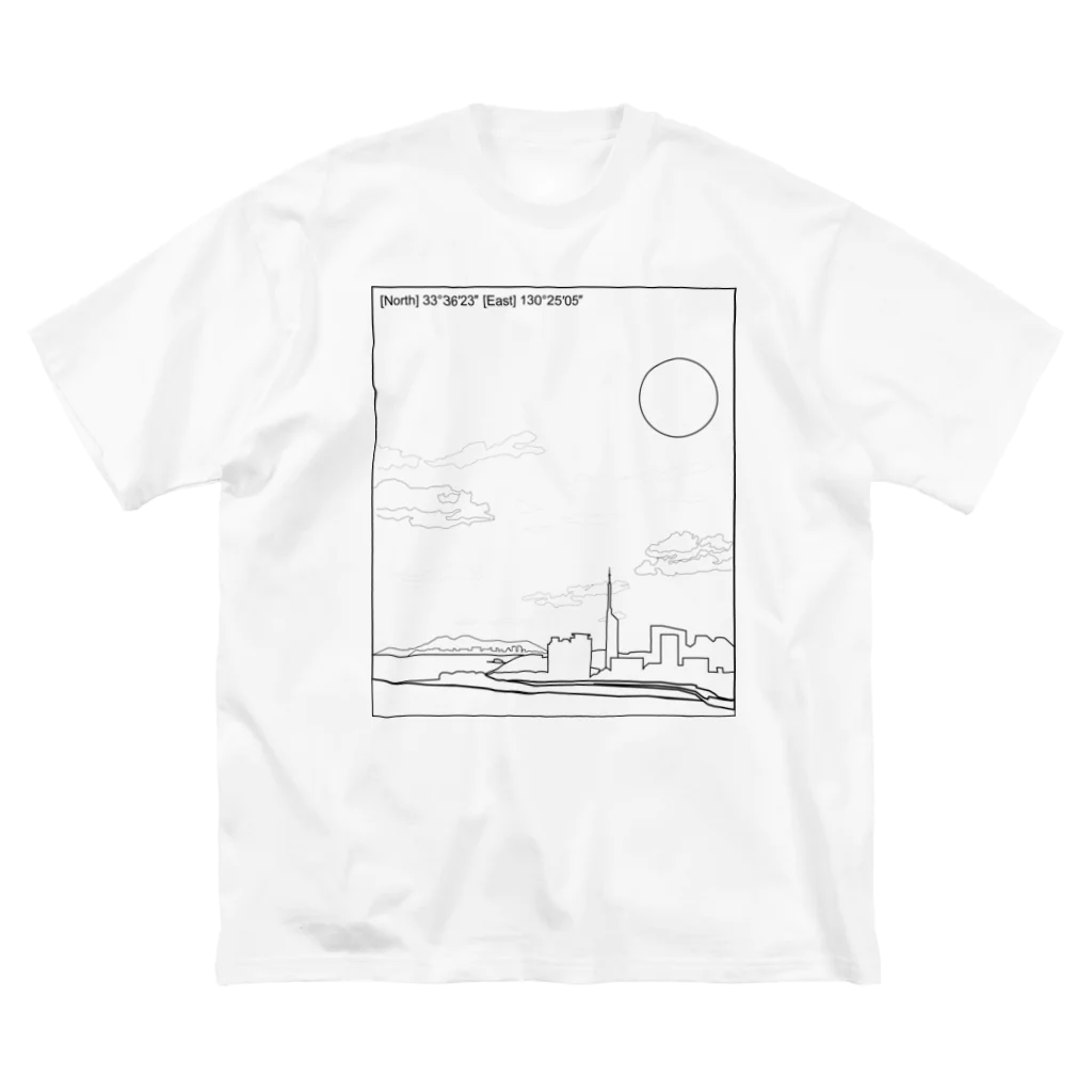 ご当地Tシャツ屋さん⁑HOMETOWN-Tshirtの福岡　FUKUOKA　CITY　T ビッグシルエットTシャツ
