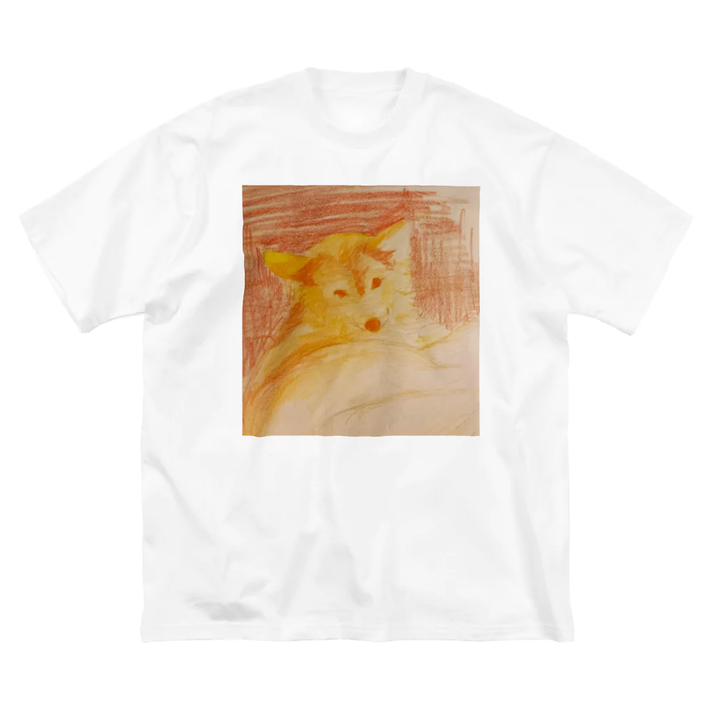 犬ブックスのかわいい犬Tシャツ ビッグシルエットTシャツ