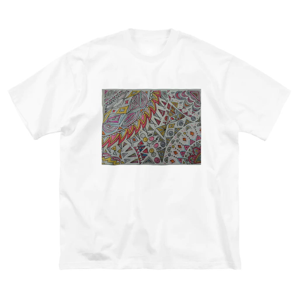 3500の燃えT ビッグシルエットTシャツ