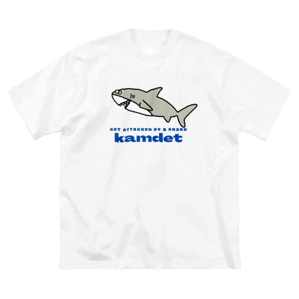 KAMDET カムデット　ストリートブランドのshark logo kamdet Big T-Shirt