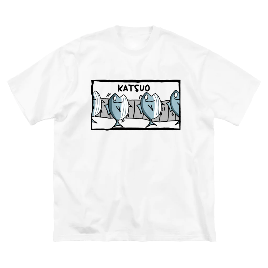 ダイナマイト87ねこ大商会の今回我々はカツオ工場に潜入しました‼️ ビッグシルエットTシャツ