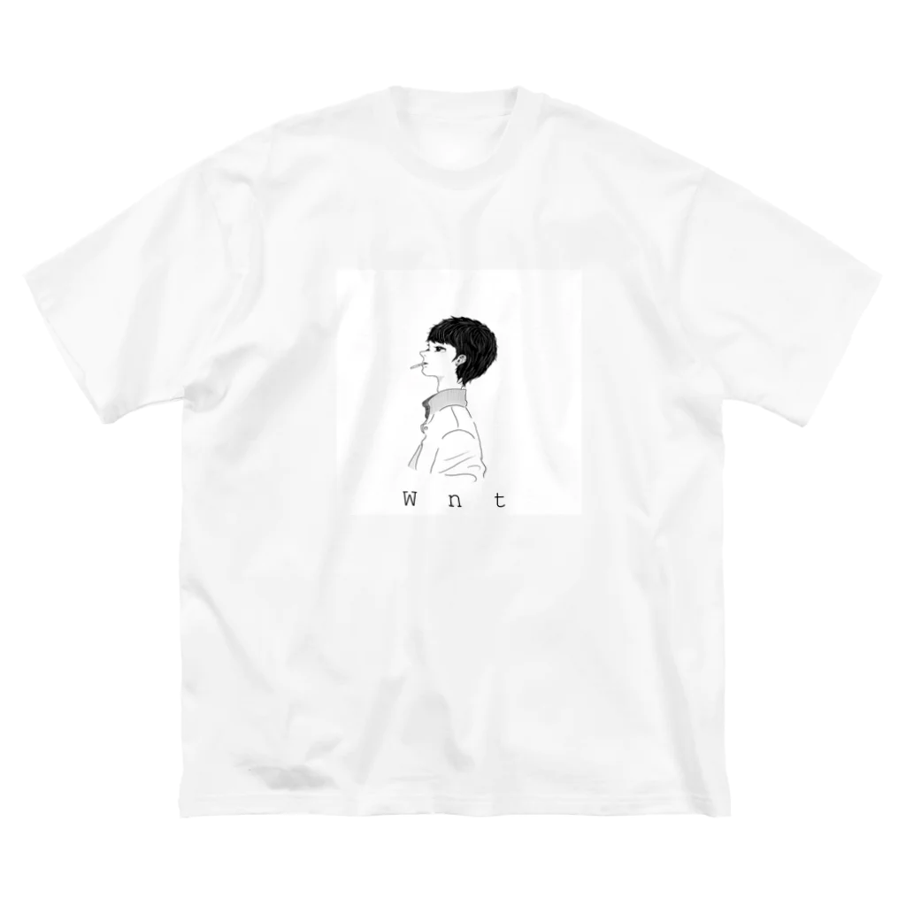 Wntの初たばこ ビッグシルエットTシャツ