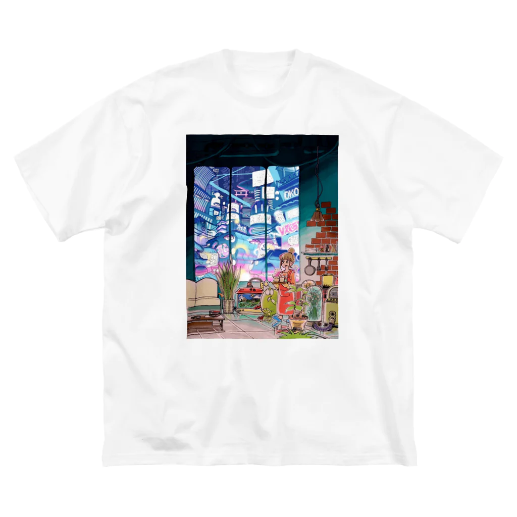 ほそぼそタイムスのゆるやかタイム Big T-Shirt