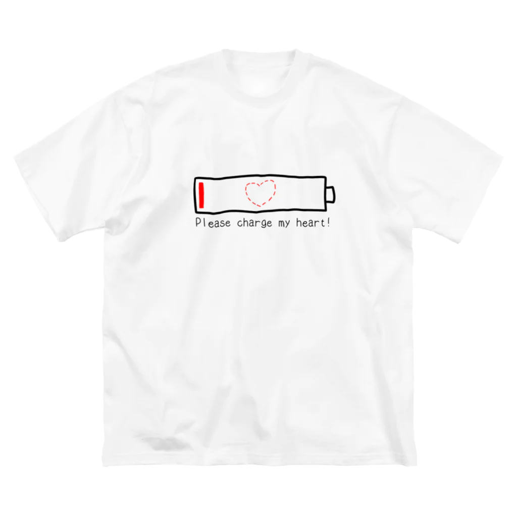 花濁りのPlease my charge heart! ver2 ビッグシルエットTシャツ