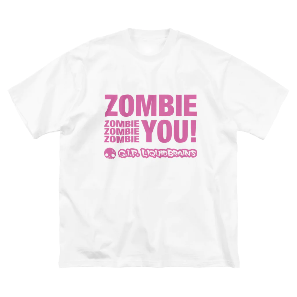 KohsukeのZombie You! (pink print) ビッグシルエットTシャツ