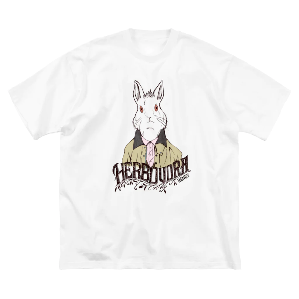 MalenkyのHerbovora01 ビッグシルエットTシャツ