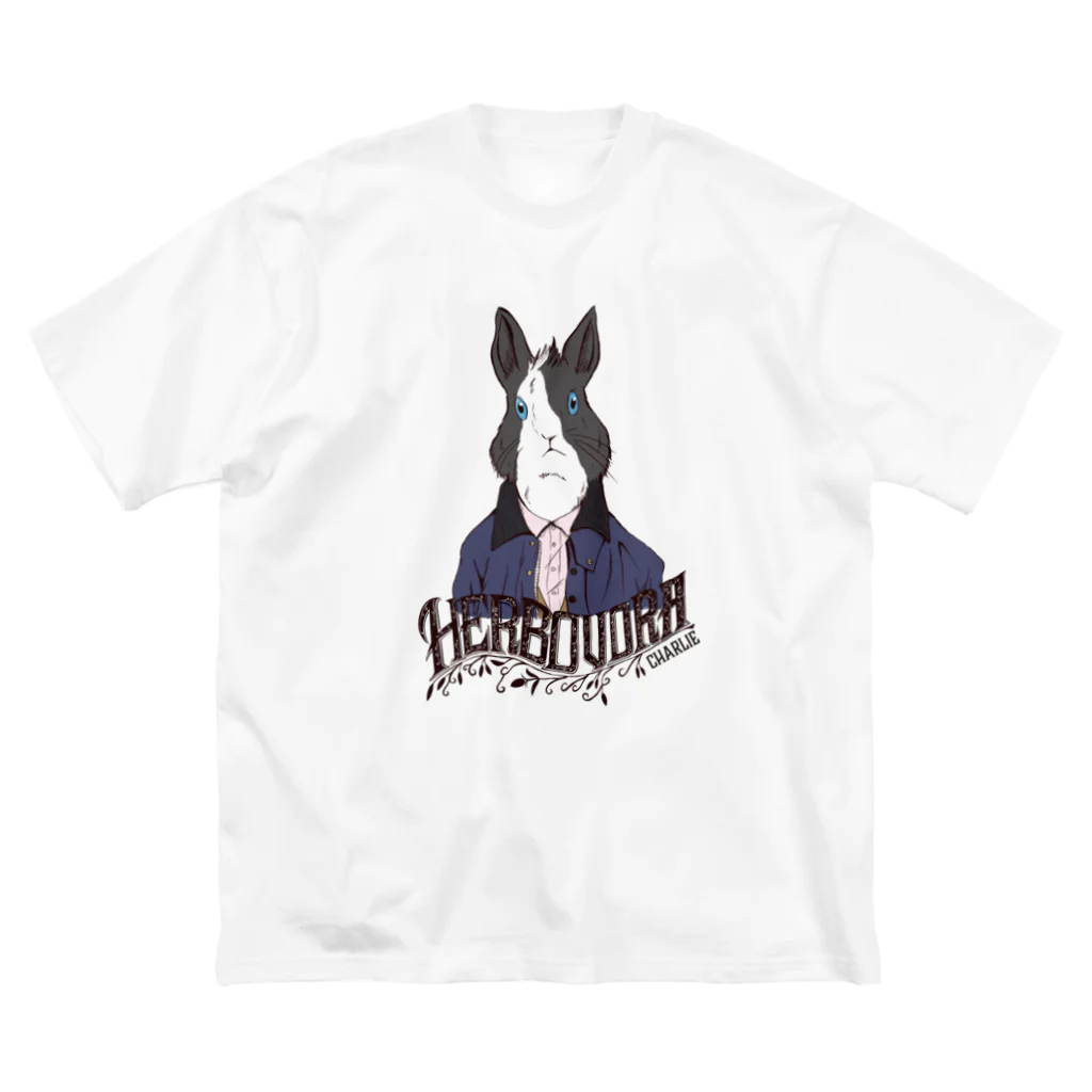 MalenkyのHerbovora02 ビッグシルエットTシャツ