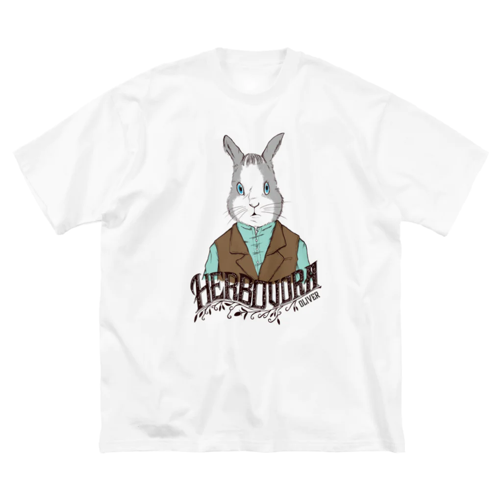 MalenkyのHerbovora03 ビッグシルエットTシャツ