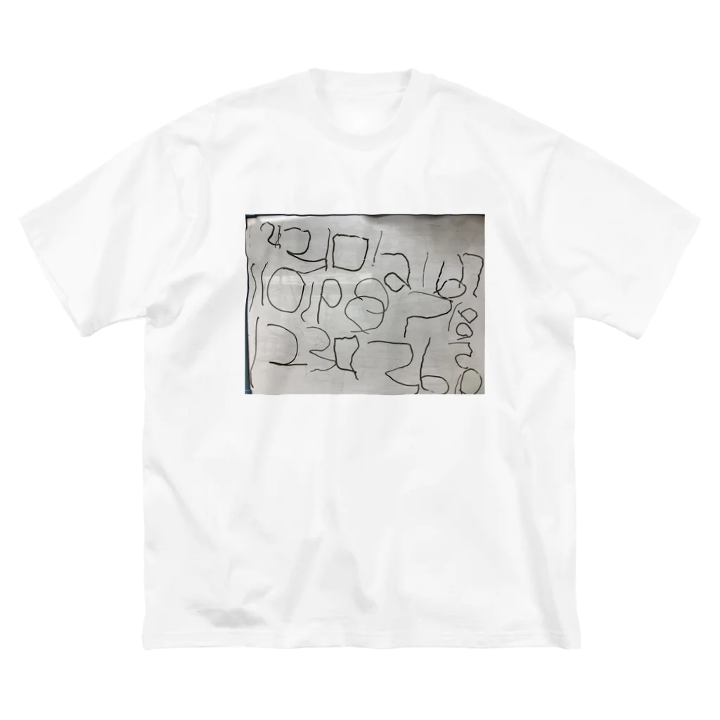 みどりのChildren's scribble ビッグシルエットTシャツ