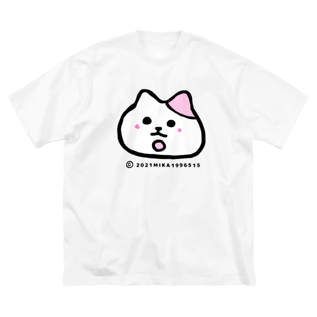 みかの職なし辛いにゃ ビッグシルエットTシャツ