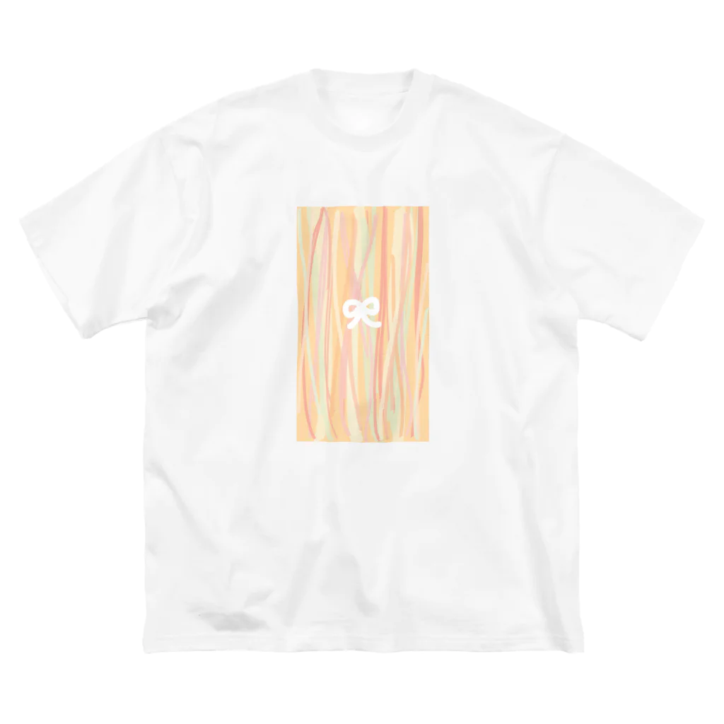 おおすしやさんのふんわりぱすてるりぼんくん ビッグシルエットTシャツ