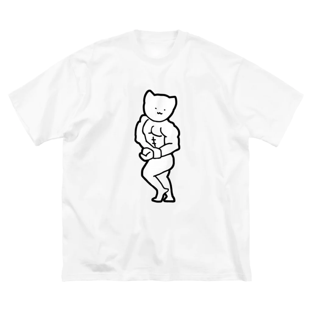 intimeのサイドチェスト猫 Big T-Shirt