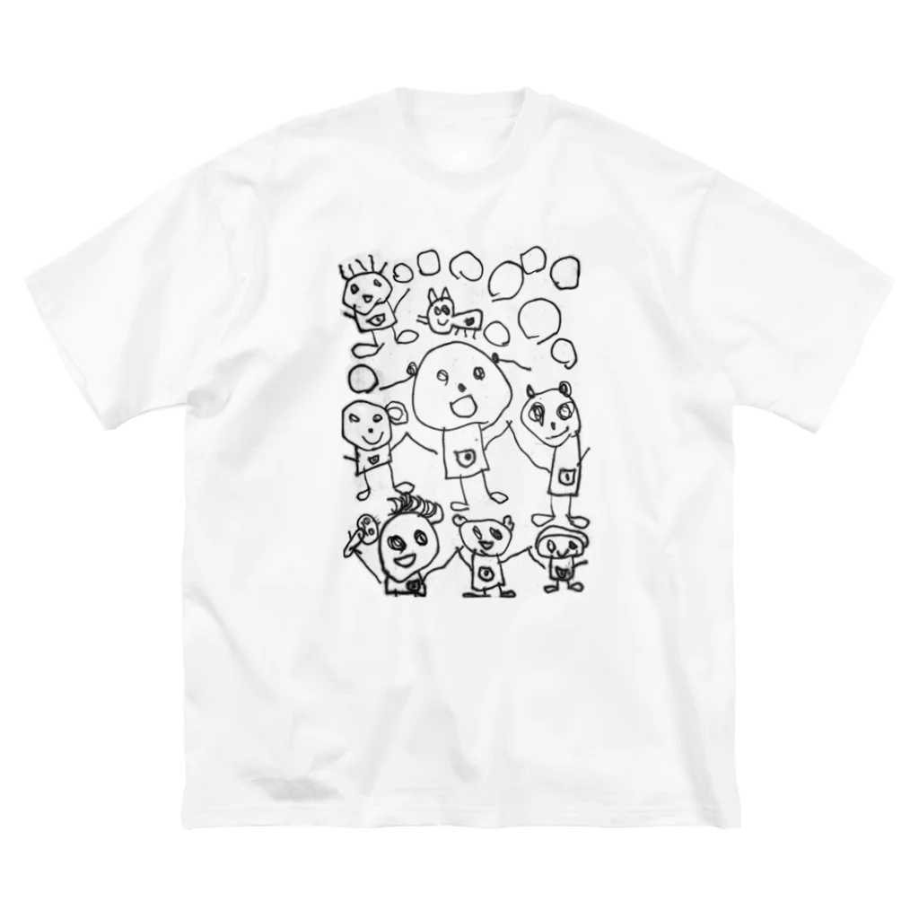 橙色のかぞく ビッグシルエットTシャツ