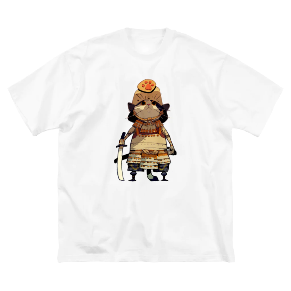 Satoshi MatsuuraのCat Samurai ビッグシルエットTシャツ