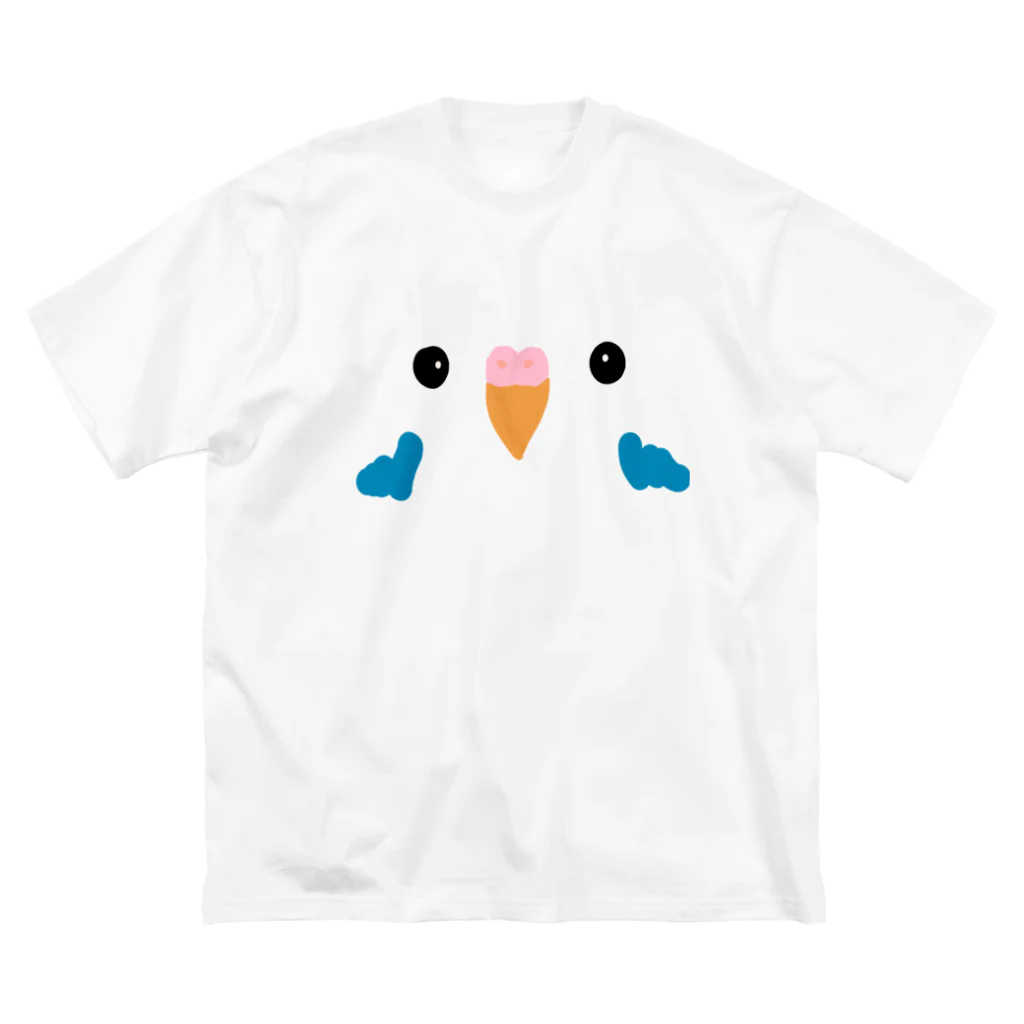 inko andのセキセイインコちゃん ビッグシルエットTシャツ