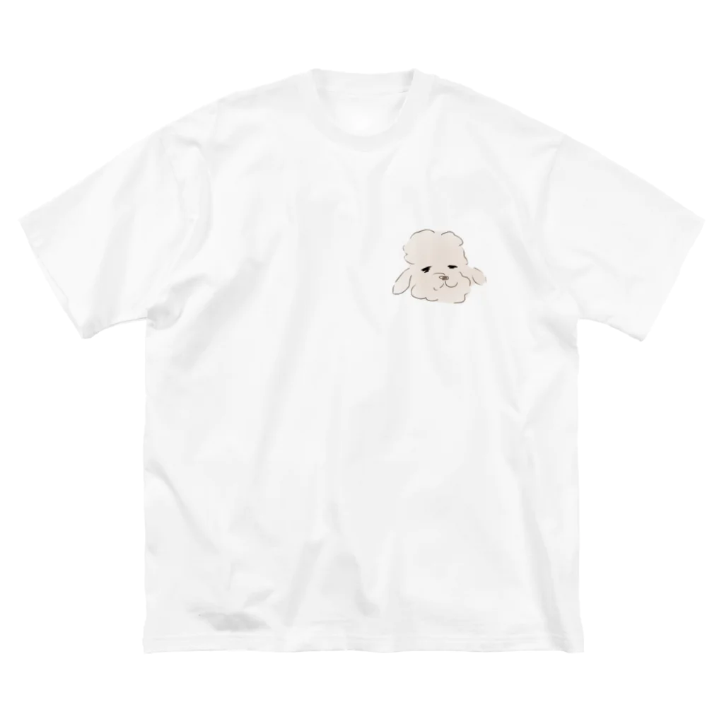 ぷっちぷちのたそがれプードル ビッグシルエットTシャツ