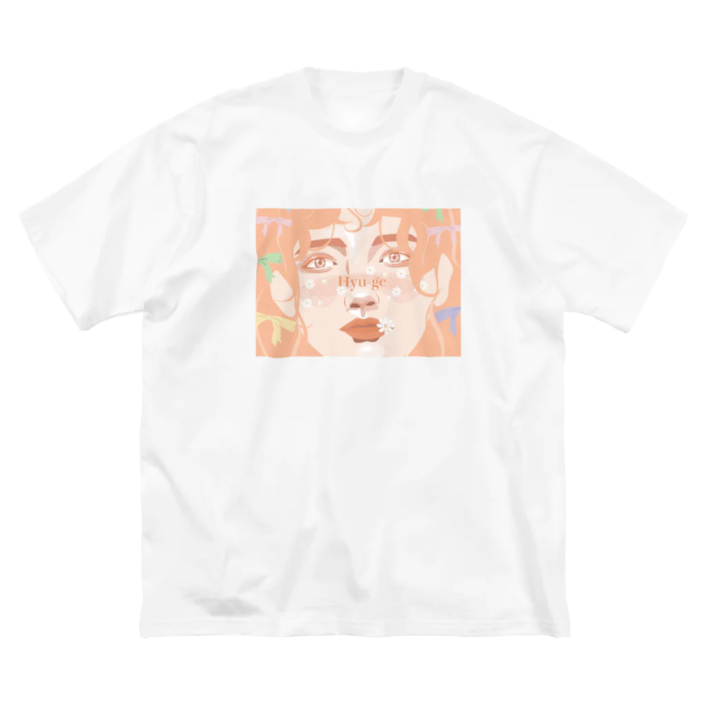 hyu-ge（イラスト）のhyu-ge ビッグシルエットTシャツ