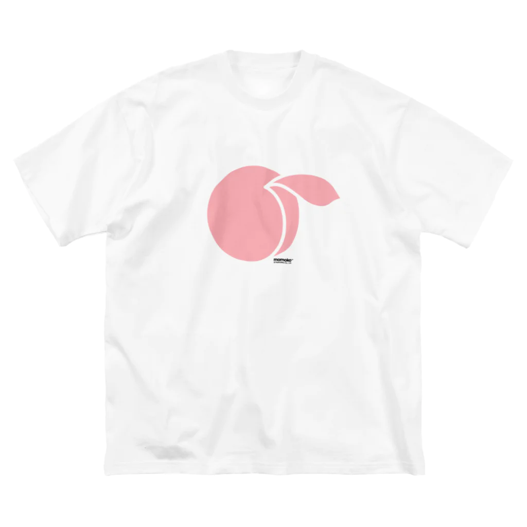 PetWORKs SUZURI Shopの桃アイコン ビッグシルエットTシャツ