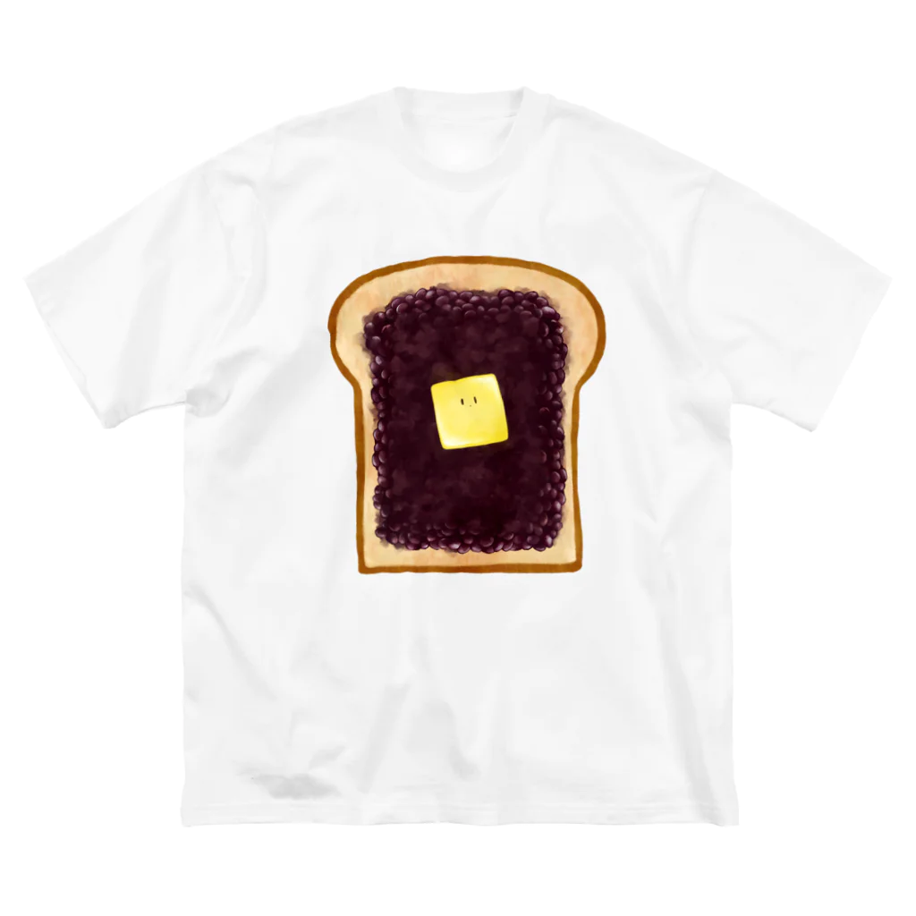 ハコモリストアの小倉トーストちゃん ビッグシルエットTシャツ