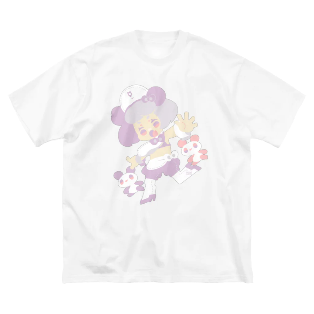 イトヲのスズリの🐼🐼🐼 ビッグシルエットTシャツ