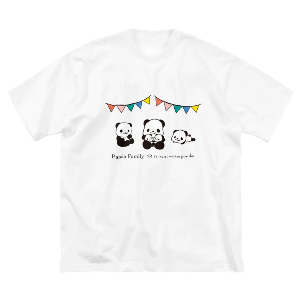 ninkimonopandaのパンダファミリー(ニンキモノパンダ) Big T-Shirt