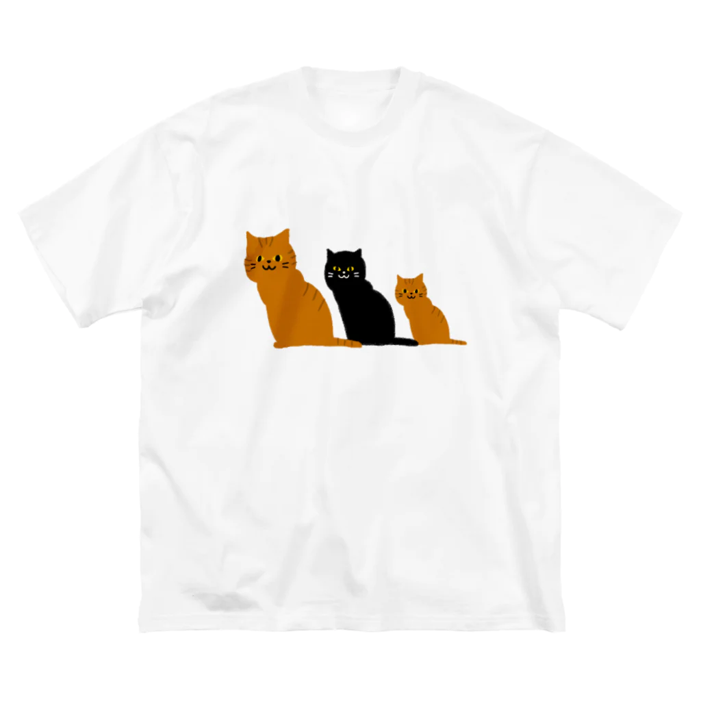 もちぱっちの猫ねこネコ ビッグシルエットTシャツ