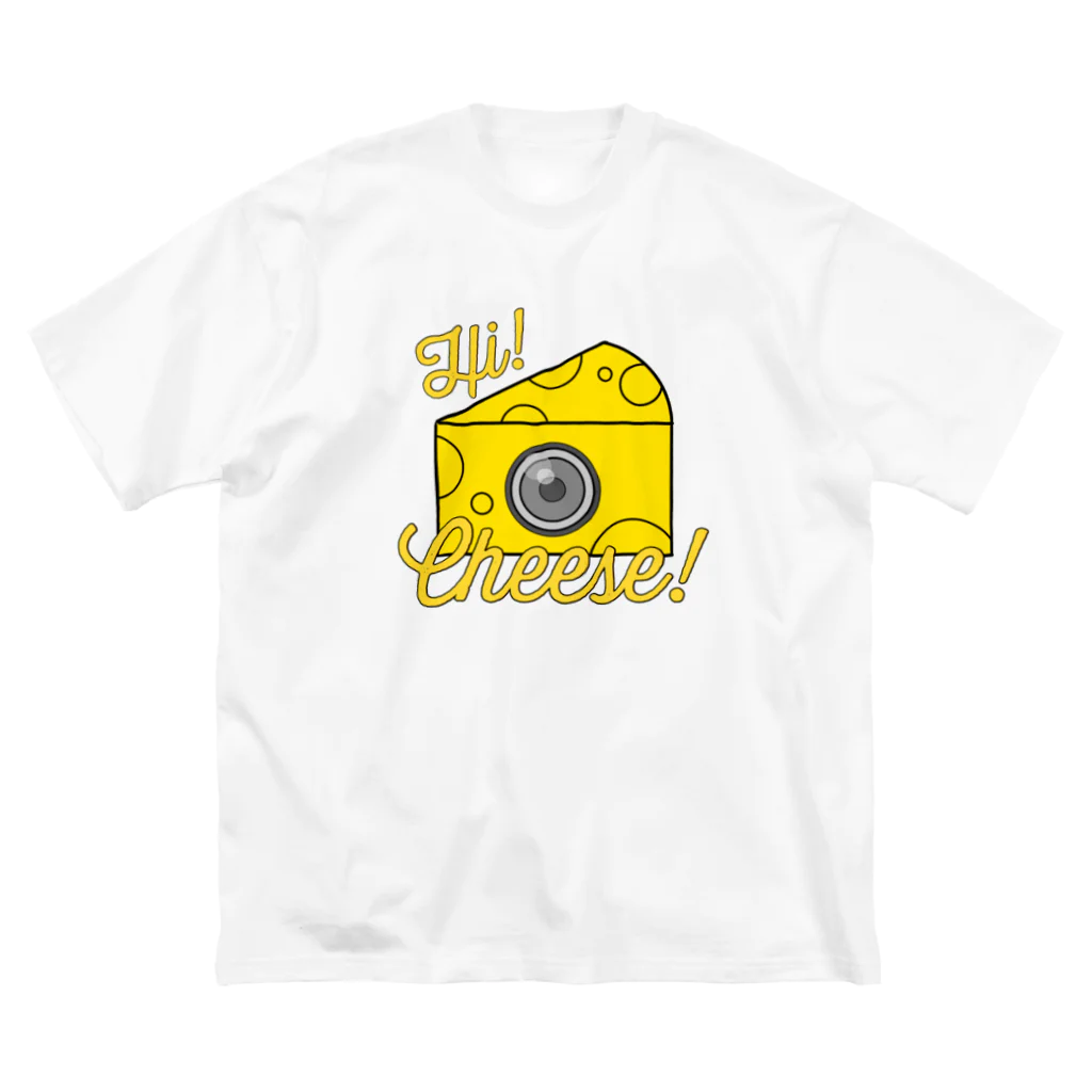 ずっぽんぽ(利益100円均一)のHi! cheese! (クリア) Big T-Shirt