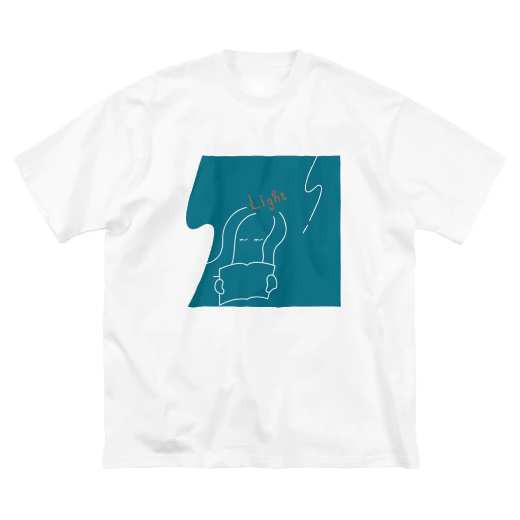 tae/多恵の夏の風と本 ビッグシルエットTシャツ