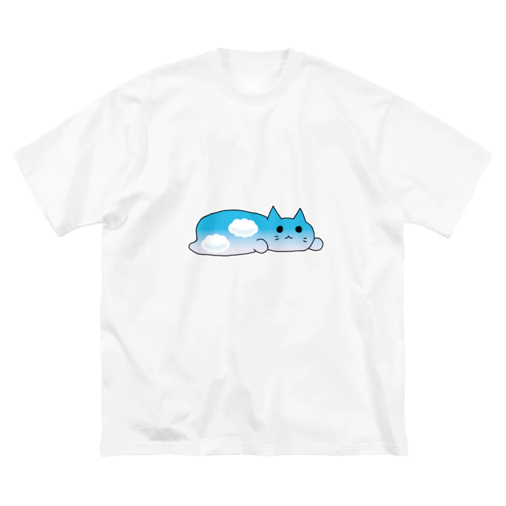 Art store 'Peace' | ぴぃす堂の青空・イモネコ ビッグシルエットTシャツ