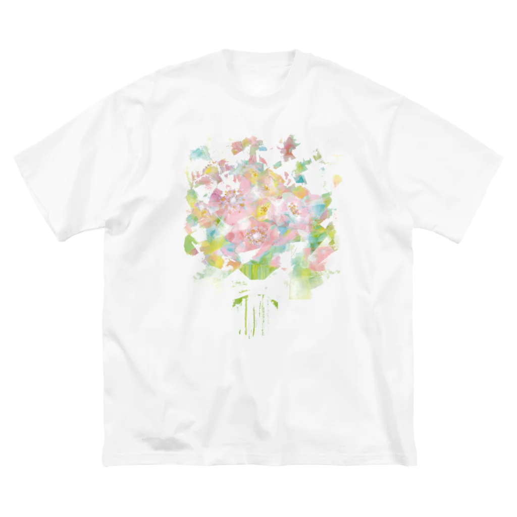 リトマスブルーム の花束１ ビッグシルエットTシャツ