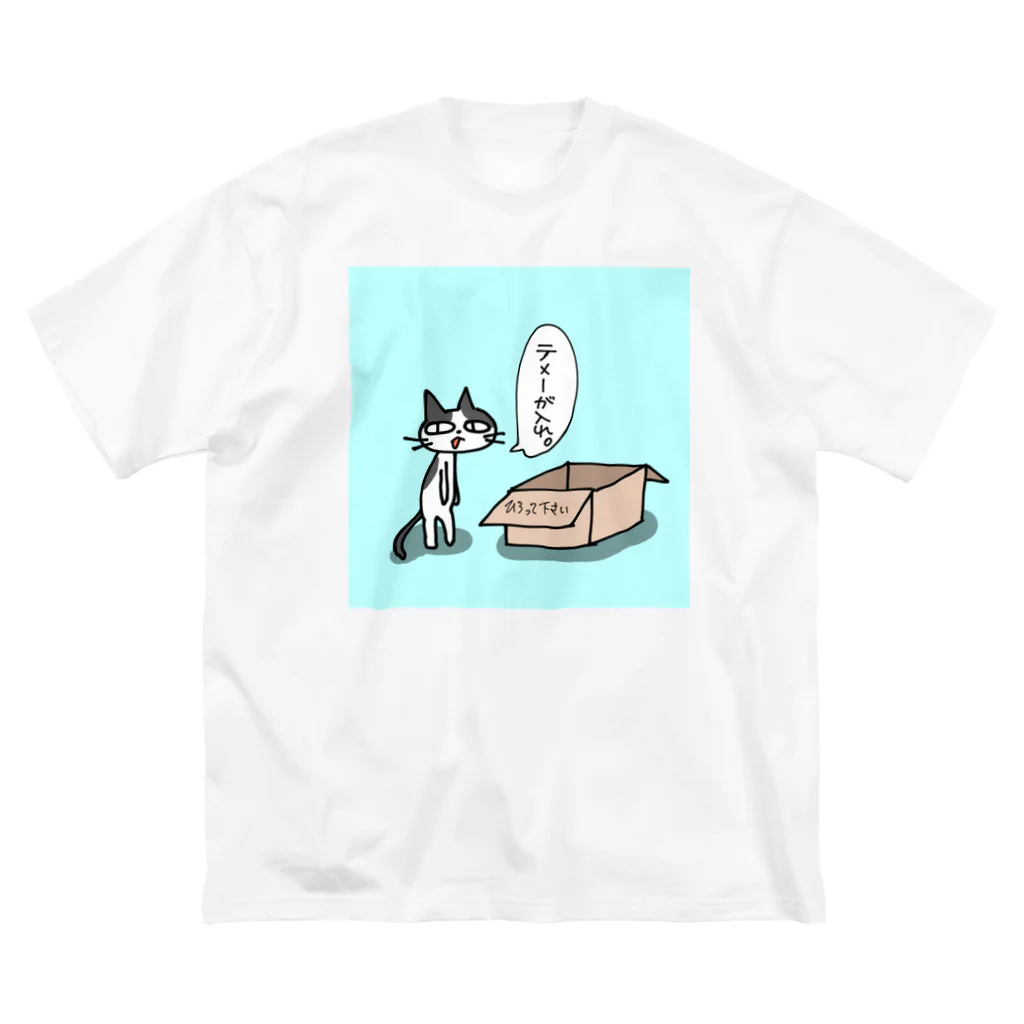 雨空ソーダの雨空ルイのテメーが入れ(白黒猫) Big T-Shirt