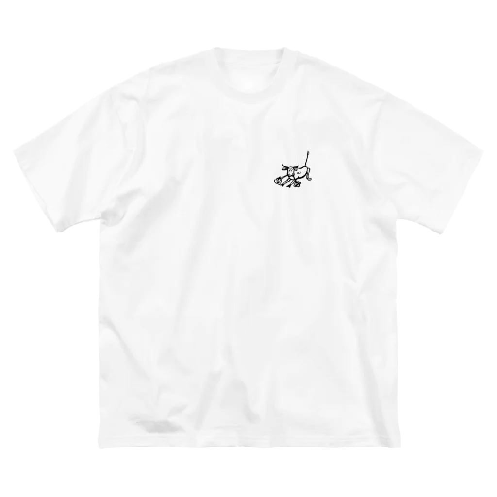 stereovisionの荒ぶる雄牛（Snorting Bull） ビッグシルエットTシャツ