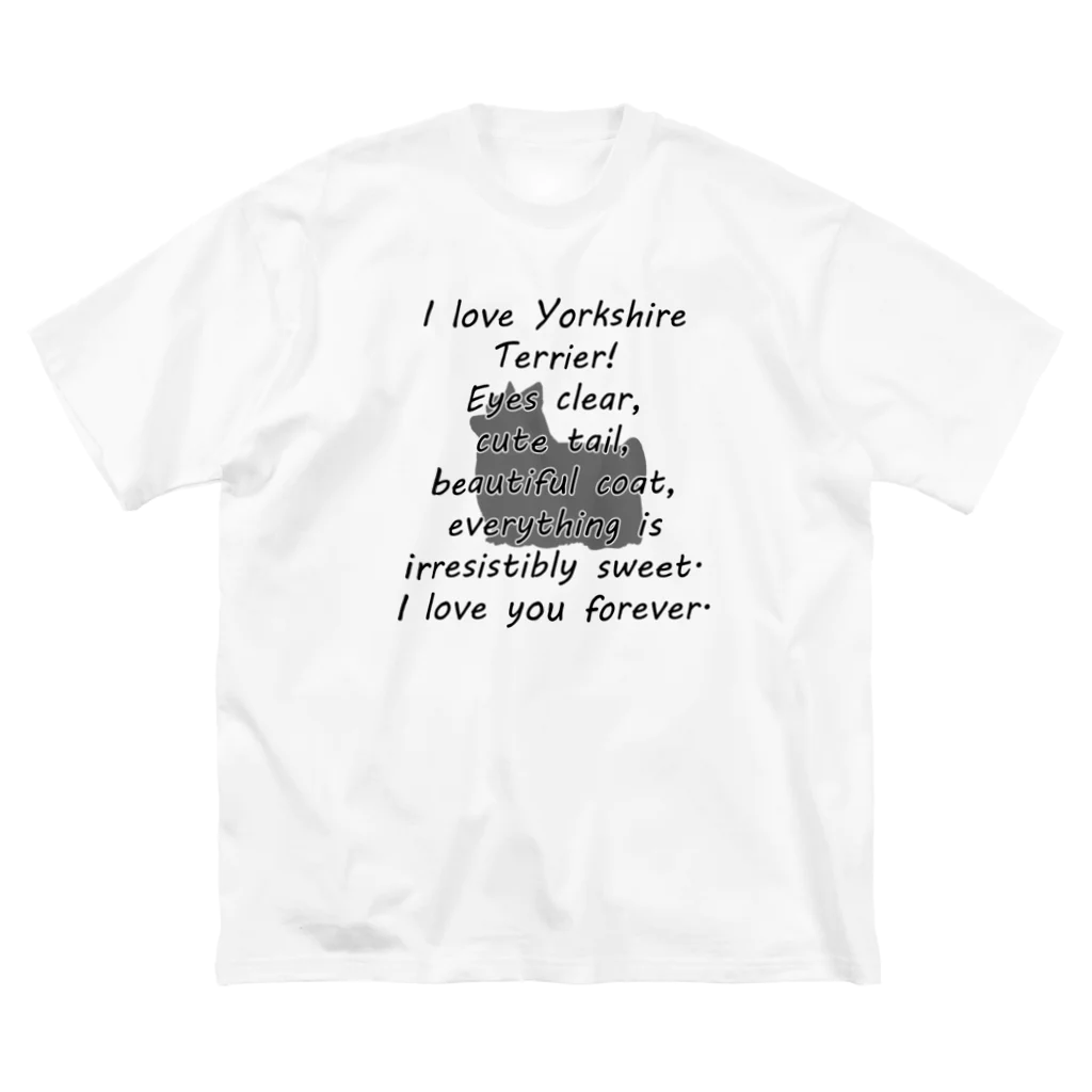 onehappinessのヨークシャーテリア ビッグシルエットTシャツ