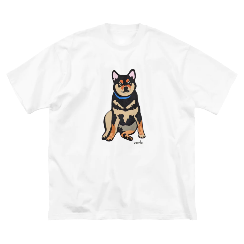 woohlaの縁側の柴犬 ビッグシルエットTシャツ