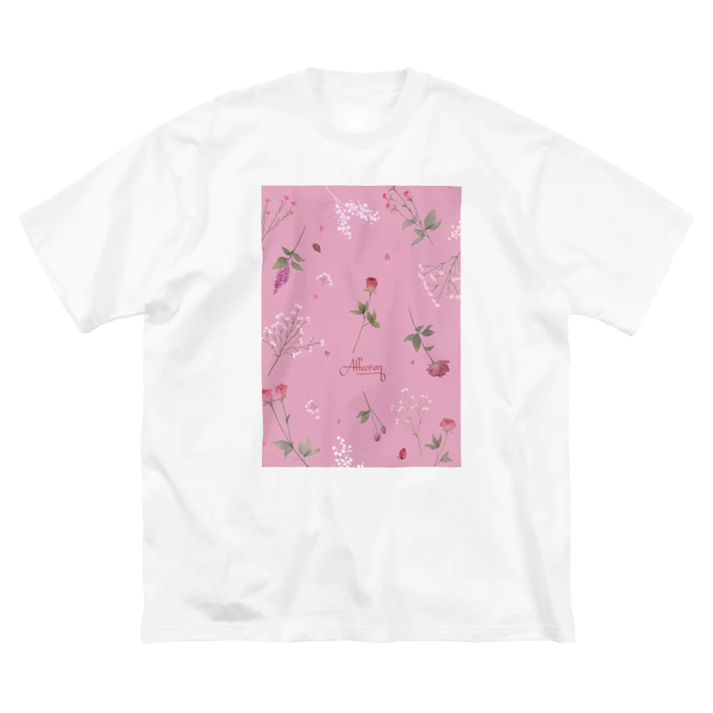 CANVAS.Incのillust-バラ Big T-Shirt