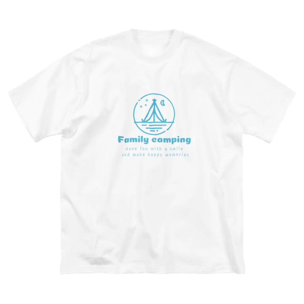 antartのfamilly canping ビッグシルエットTシャツ