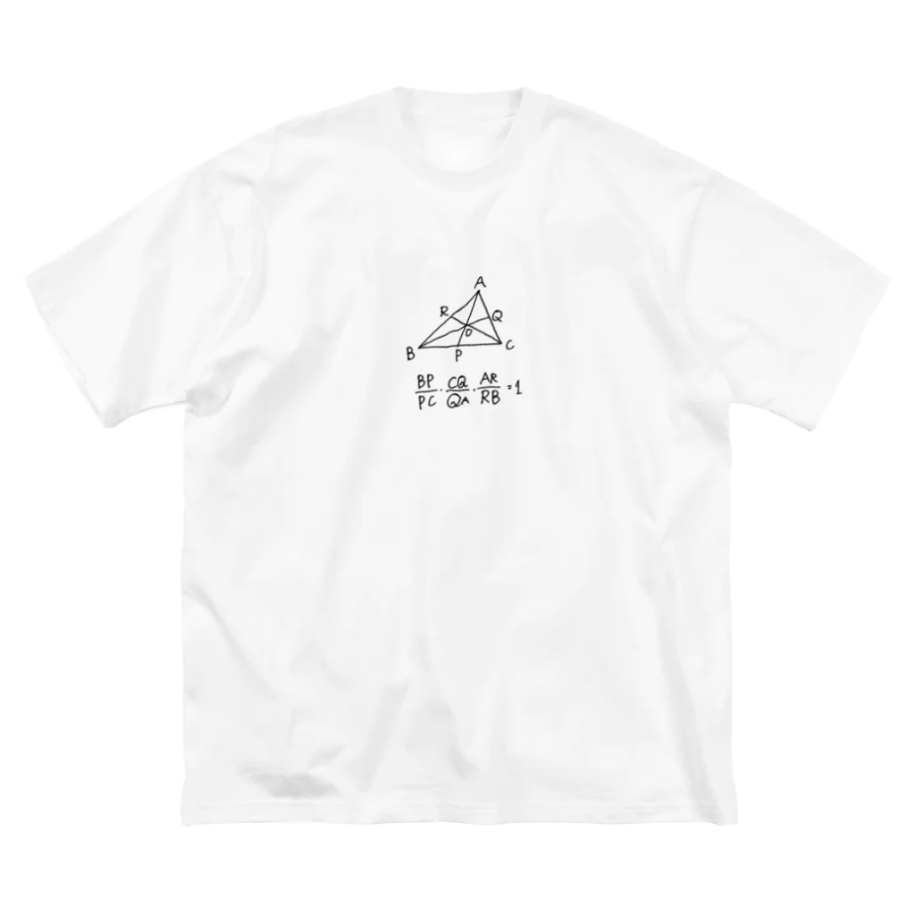 ひまわり。のチェバの定理。 ビッグシルエットTシャツ