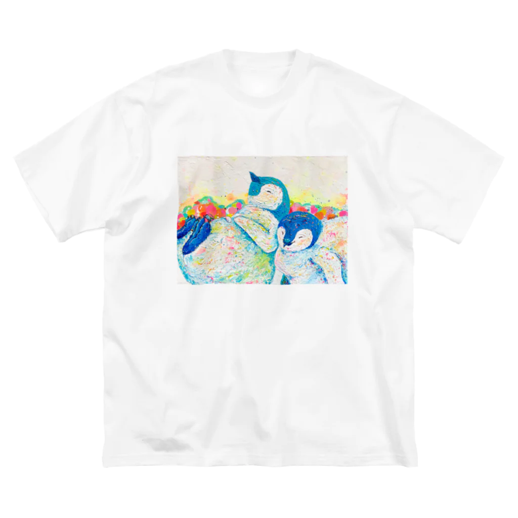 MOCCHIのカラフルショップの同じ空の下 Big T-Shirt