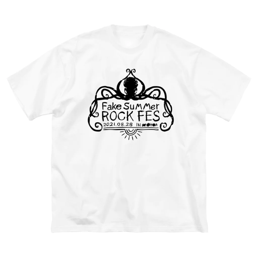 Zの架空の夏フェスグッズ◆黒ロゴ1 ビッグシルエットTシャツ