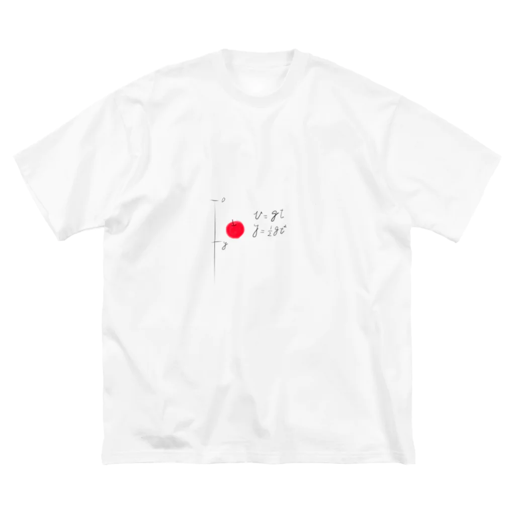 ちひろのりんご落としてみた ビッグシルエットTシャツ