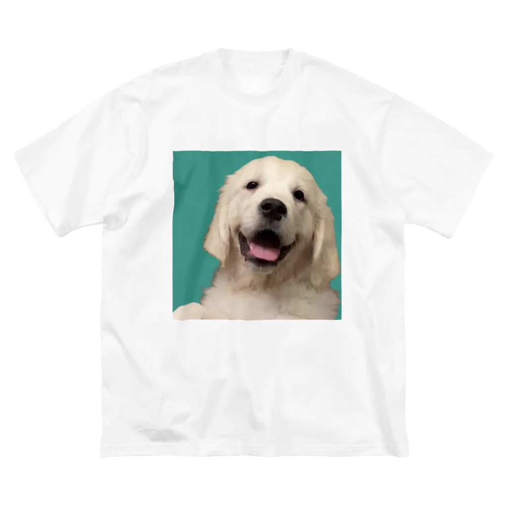 seaの犬 ゴールデンレトリバー にっこり ビッグシルエットTシャツ