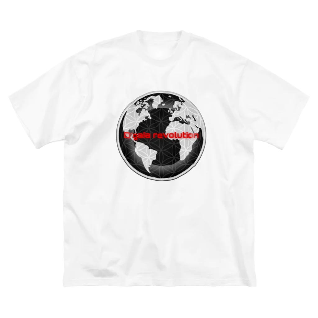 Aimurist のD’gaia revolution 円 ビッグシルエットTシャツ