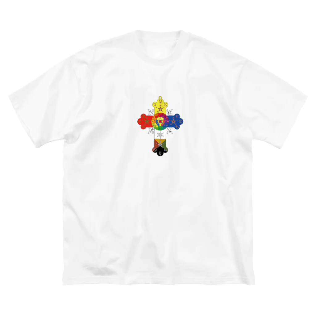 神秘堂の黄金の夜明け団　薔薇十字徽章 Big T-Shirt
