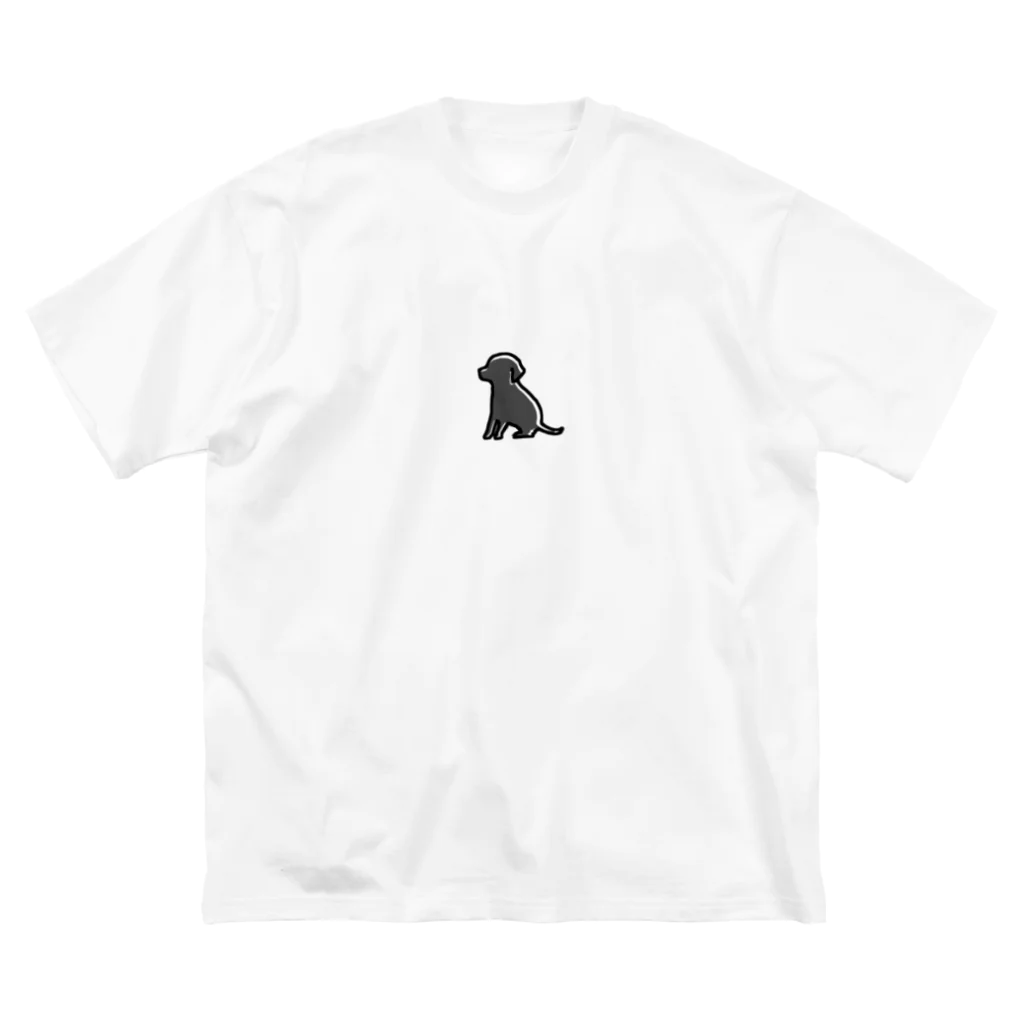 Ogata Dogs.の黒ラブ Retriever ビッグシルエットTシャツ
