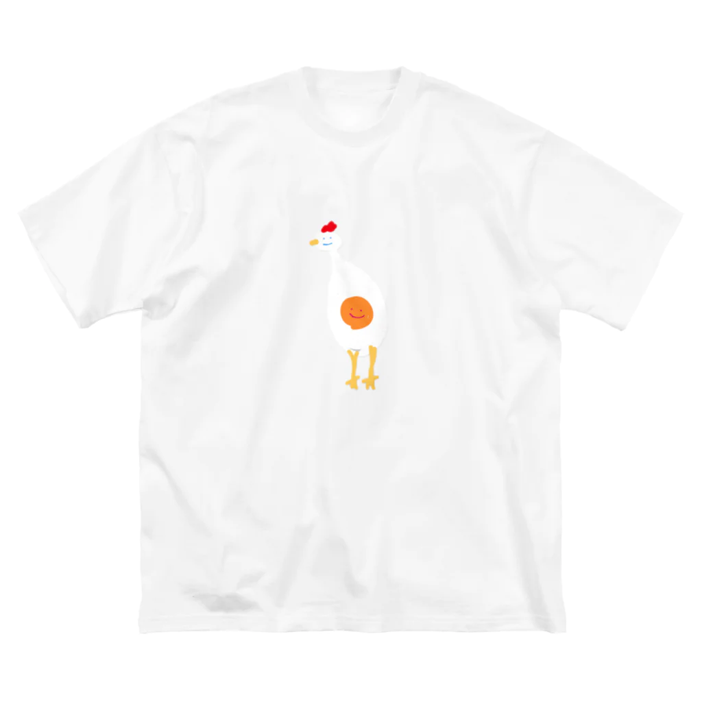 まぜそば屋のyude_tamago ビッグシルエットTシャツ